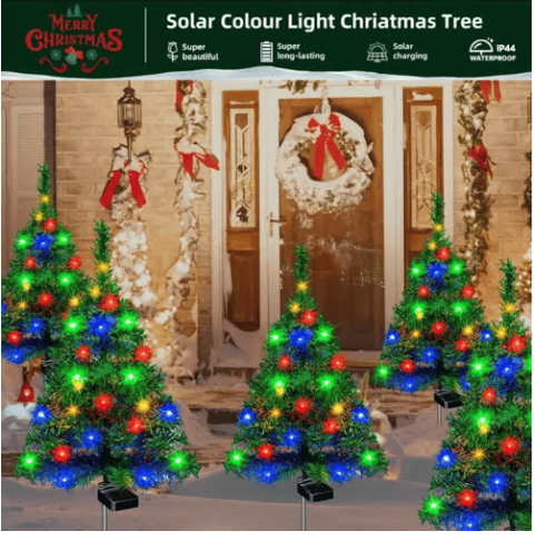 🎄Solar Christmas Trees Lights Outdoor Decoration Waterproof