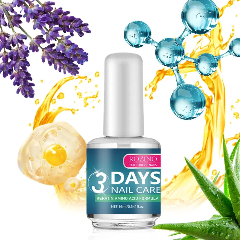 💅LOVILDS™ 3 Days Nail Care - Keratin Amino Acid Formula for Superior Nail Nourishment Manicure Treatment with High Brightness & Scratch Resistance