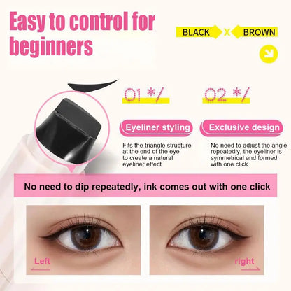 QIAWI™ Rotating Eyeliner Stamp Pen for Easy Cat Eyes