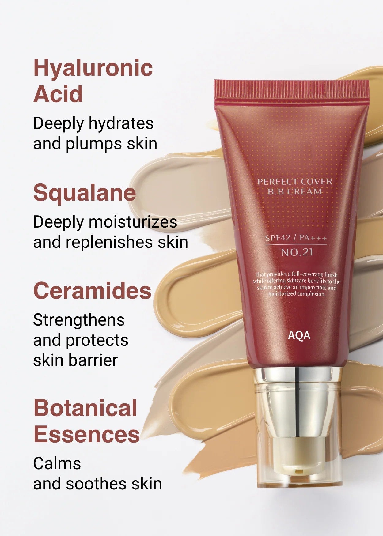 Final 3 Hours: 60%OFF🔥AQA Perfect Cover BB Cream SPF 42 PA+++