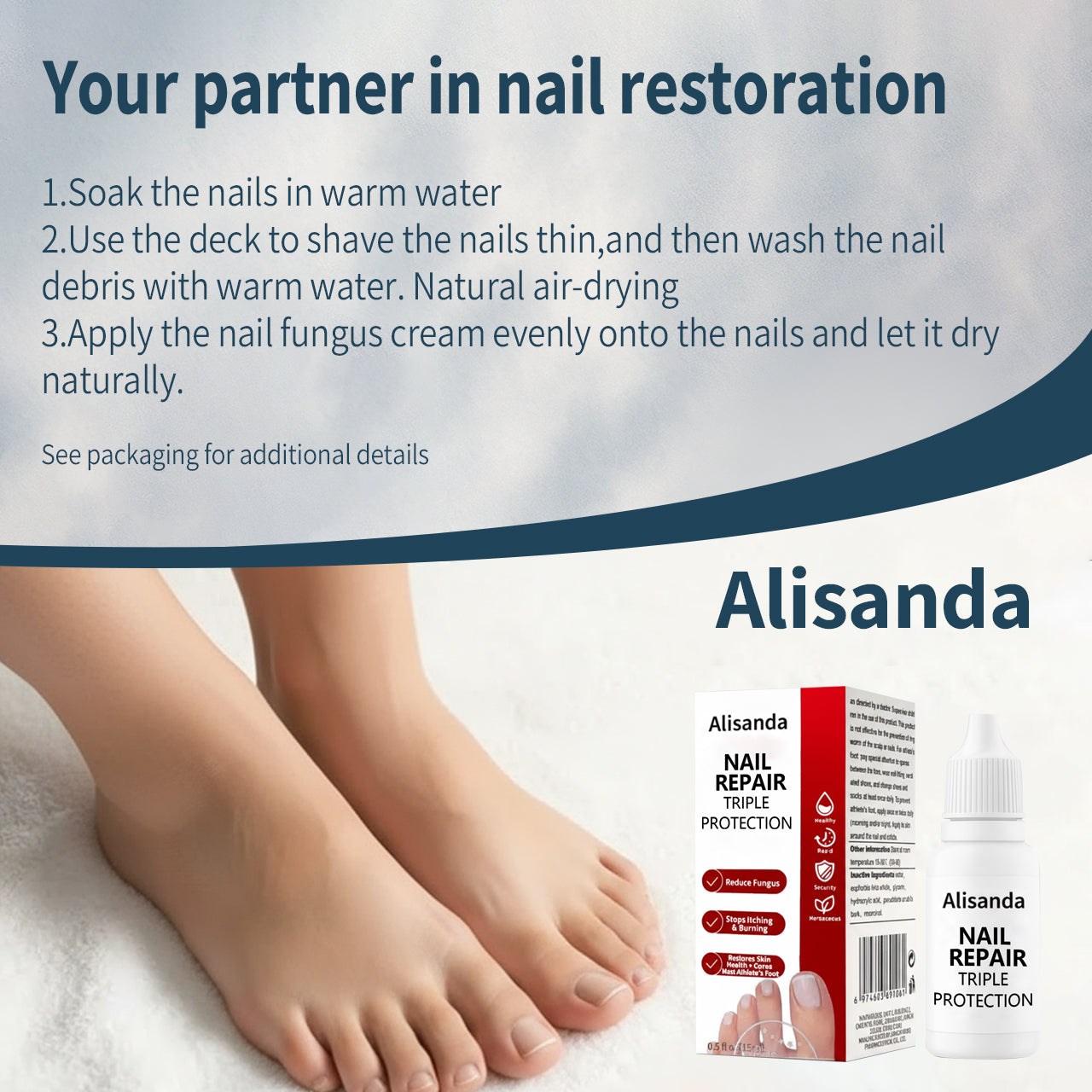🔥Alisanda Powerful Toenail Repair Serum – Remove Fungus, Restore Clarity🔥