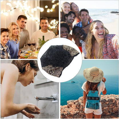 Plum Blossom Hollow Beaded Wide Headband