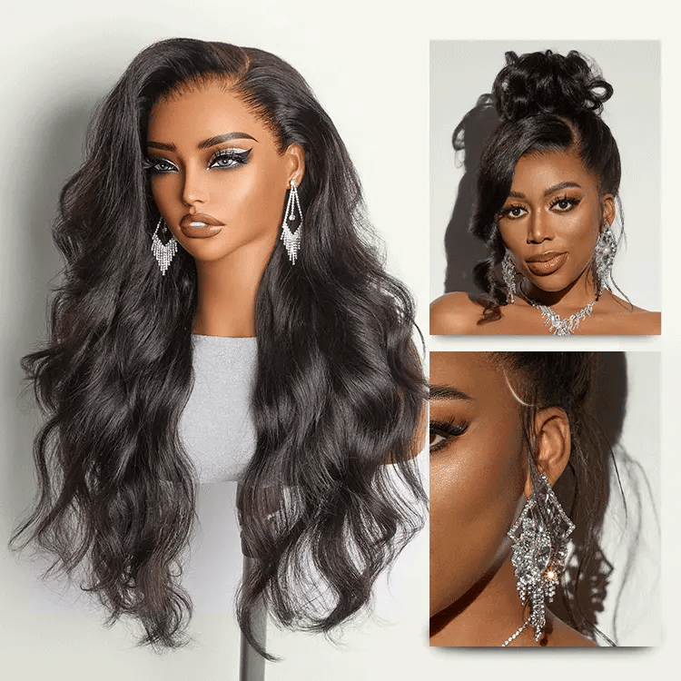 200% / 250% Density Loose Wave Glueless 13x6 HD Lace Front Wig Human Hair Pre-Cut Lace Flexi-Fit Drawstring Cap