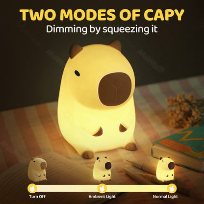 🌸Capybara Squishy Night Light - Perfect Gift 🎁