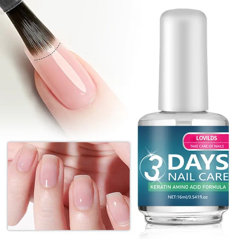 💅LOVILDS™ 3 Days Nail Care - Keratin Amino Acid Formula for Superior Nail Nourishment Manicure Treatment with High Brightness & Scratch Resistance