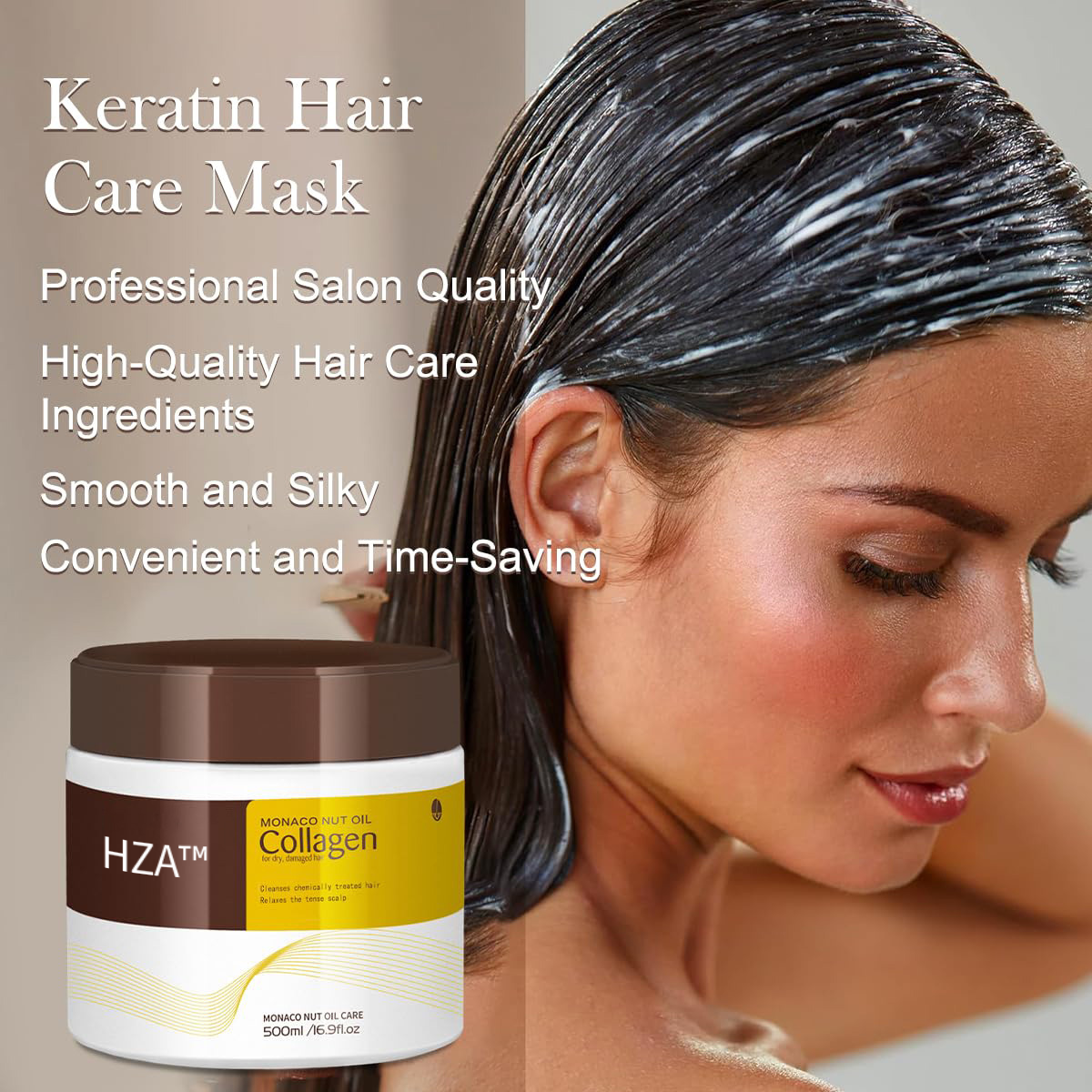 HZA™ Deep Repair Hair Mask – Restores Strength, Softness & Shine Fast