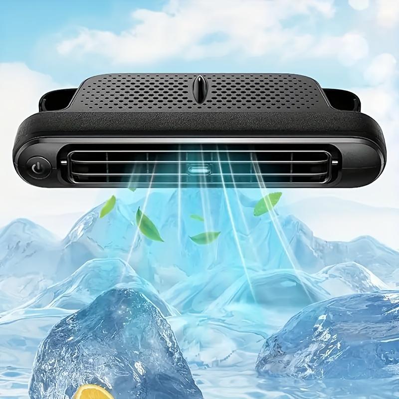 🔥Last day! Buy one get one free!🌊2025 Summer Hot Sale🔥Car Seat Fan USB Plug-in Dual Turbo High Wind Power Car Interior Rear Pillow Car Fan