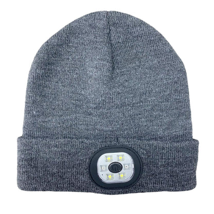 Bluetooth Beanie with LED Light & Removable Speakers