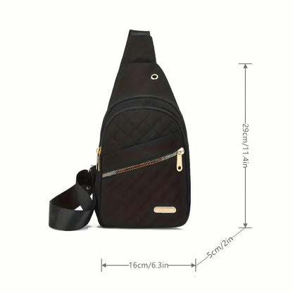 ✨Solid Color Quilted Fanny Pack