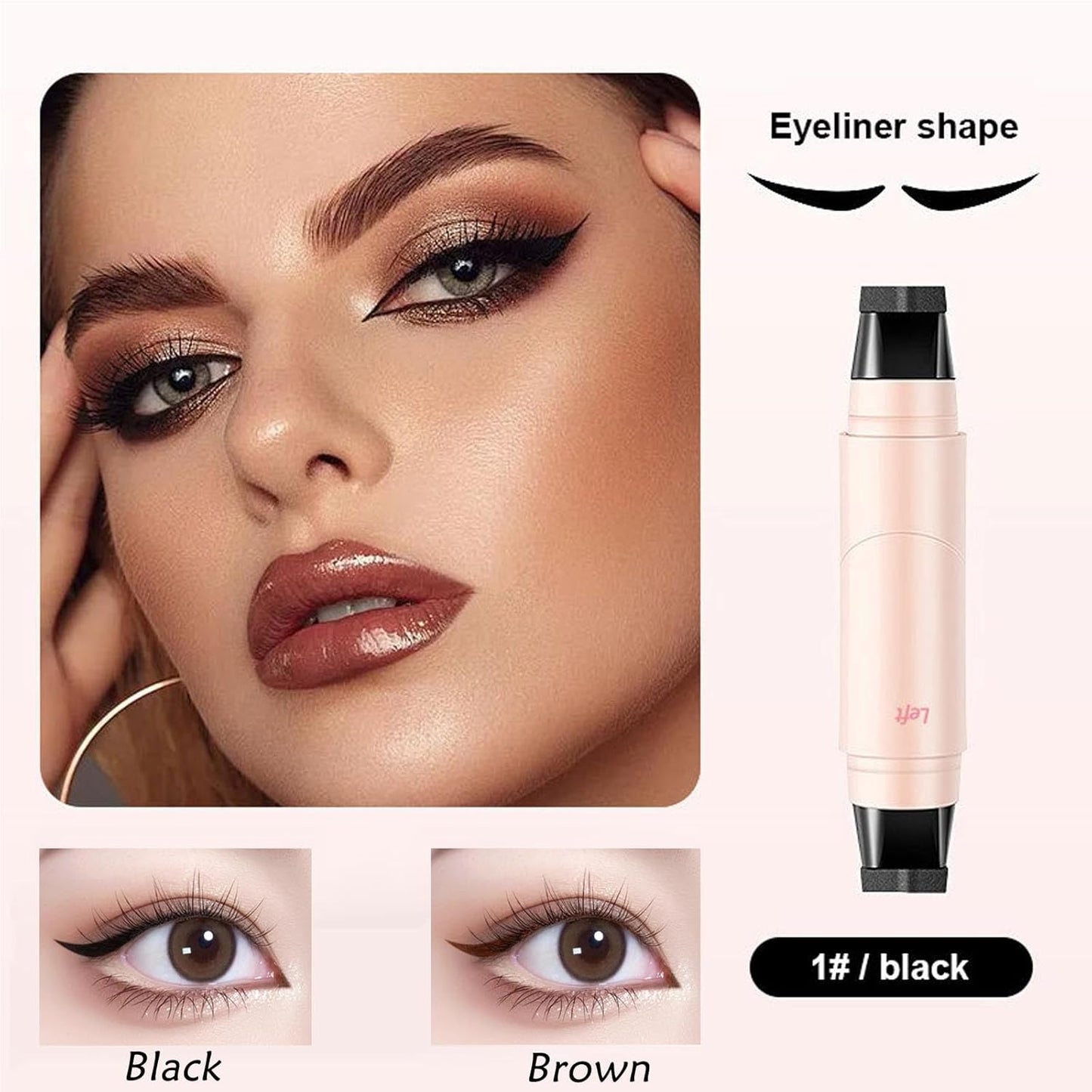 QIAWI™ Rotating Eyeliner Stamp Pen for Easy Cat Eyes