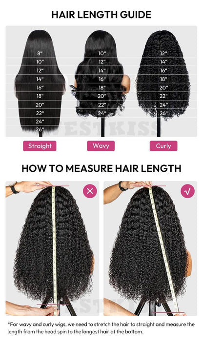 🔥Final 3 Hours: 80%OFF🔥 Density Side Part Glueless LayerCut Wig 6x8 Lace Closure Wig Body Wave Pre Cut Pre Bleached Ready Go Wigs