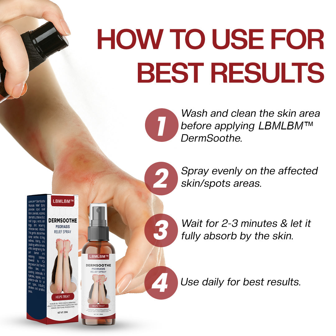 【Last Day Promotion 80% OFF🔥】 DermSoothe Psoriasis Relief Spray🇺🇸👨‍⚕️（Zero Itch, 3-Min Relief | 99.5% Skin Recovery Rate | All-Natural, 24/7 Repair | ）🔥🎁