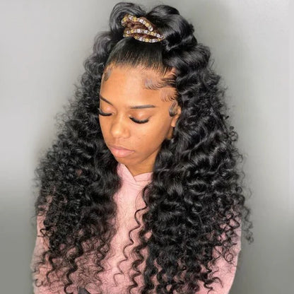 Crazy Sale | @bigekane & @thequeenleora Recommend 16"-34" Loose Deep Wave 13x6 Full Lace Frontal Wig No Code Needed