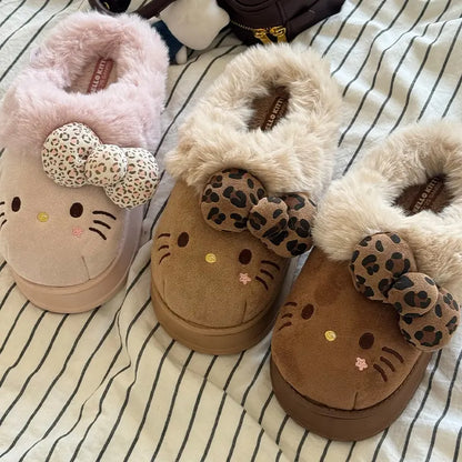 Limited-time offer:🌸Comfy Hello Kitty Fur Slippers