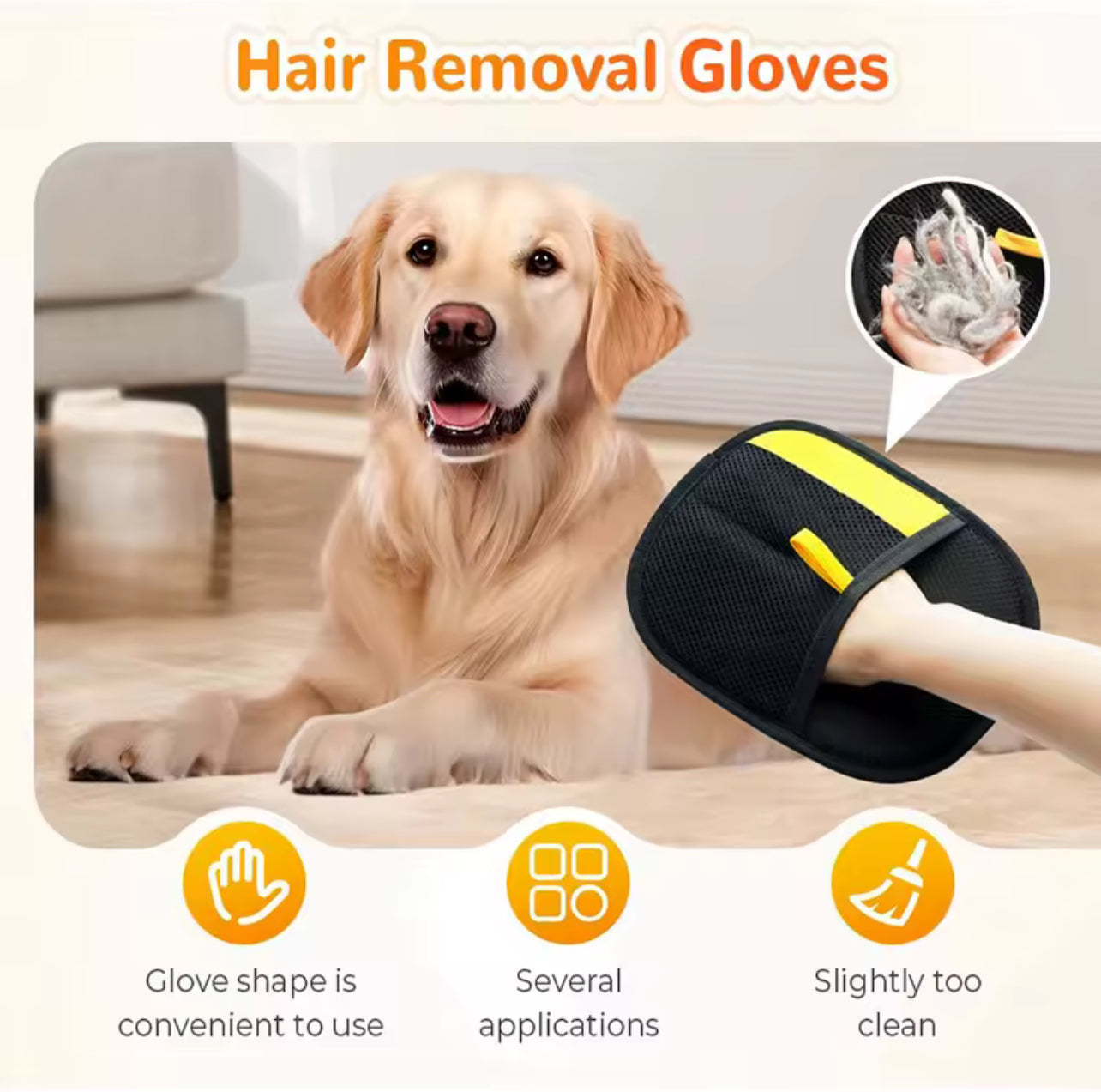 🔥Pet static electricity hair removal gloves