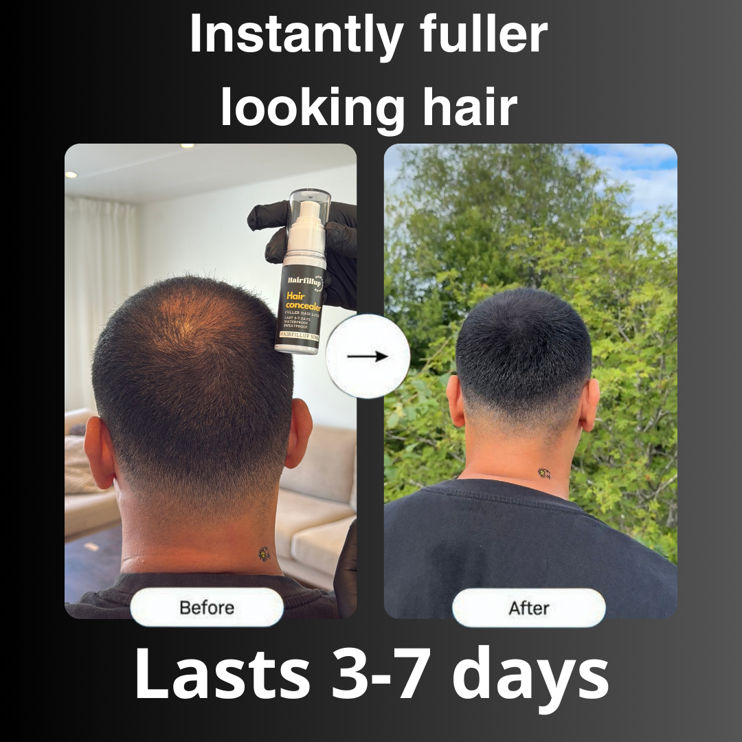 Hairfillup Hair Concealer BLACK 50ML - Waterproof 3–7 days.