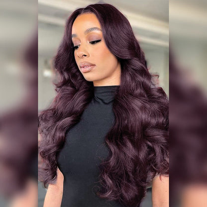 20% off in the last 3 hours:🌸Recommend Glueless Dark Purple 7x6/13x6 FULL Lace Frontal Wig 16"-34" Colored Human Hair Wigs