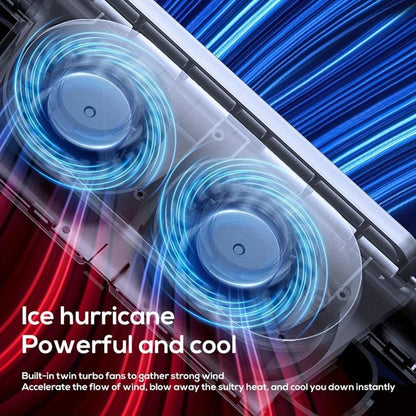 🔥Last day! Buy one get one free!🌊2025 Summer Hot Sale🔥Car Seat Fan USB Plug-in Dual Turbo High Wind Power Car Interior Rear Pillow Car Fan