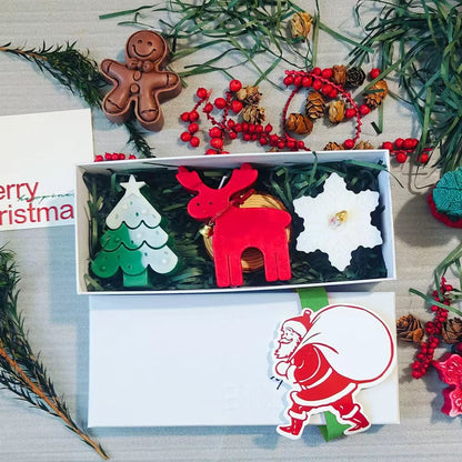 🕯️Cute Festive Scented Candles | Handmade Christmas Gift Set - Aromatherapy & Perfect Holiday Decor