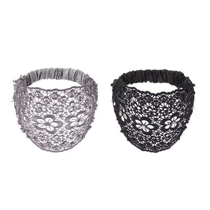 Plum Blossom Hollow Beaded Wide Headband