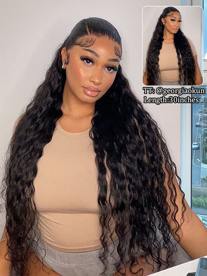 Crazy Sale | @bigekane & @thequeenleora Recommend 16"-34" Loose Deep Wave 13x6 Full Lace Frontal Wig No Code Needed