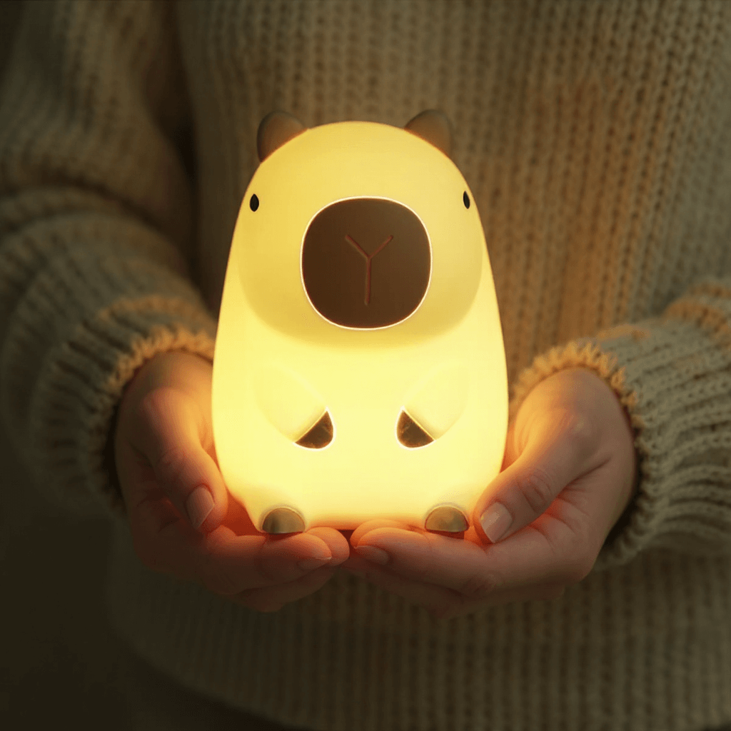 🌸Capybara Squishy Night Light - Perfect Gift 🎁