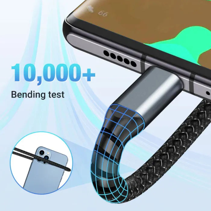 🔥Transparent Luminous 3-in-1 Super Fast Charging Cable🔥