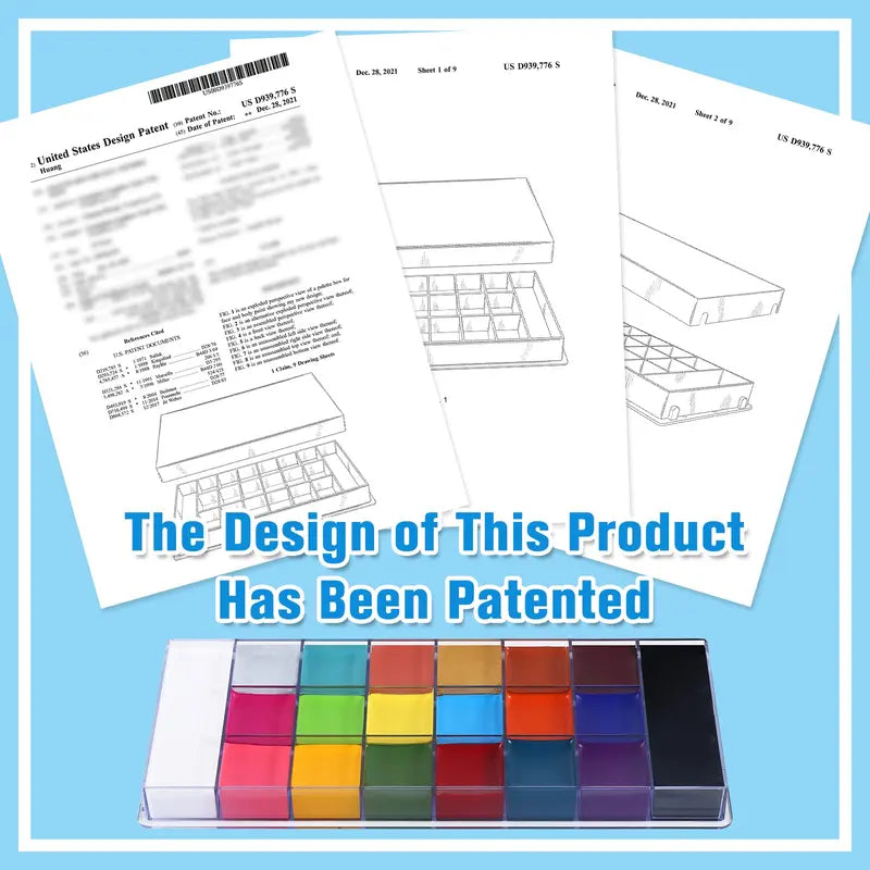 🌸LOVILDS Face and Body Oil Paint Palette, Halloween Special Effects Party Makeup Kit for Kids and Adults.